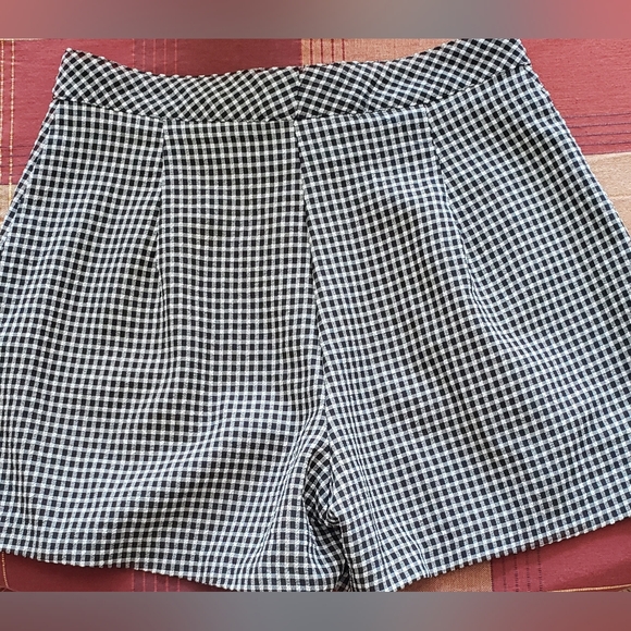 Checkered Black and White Shorts Heart Soul - Picture 5 of 8